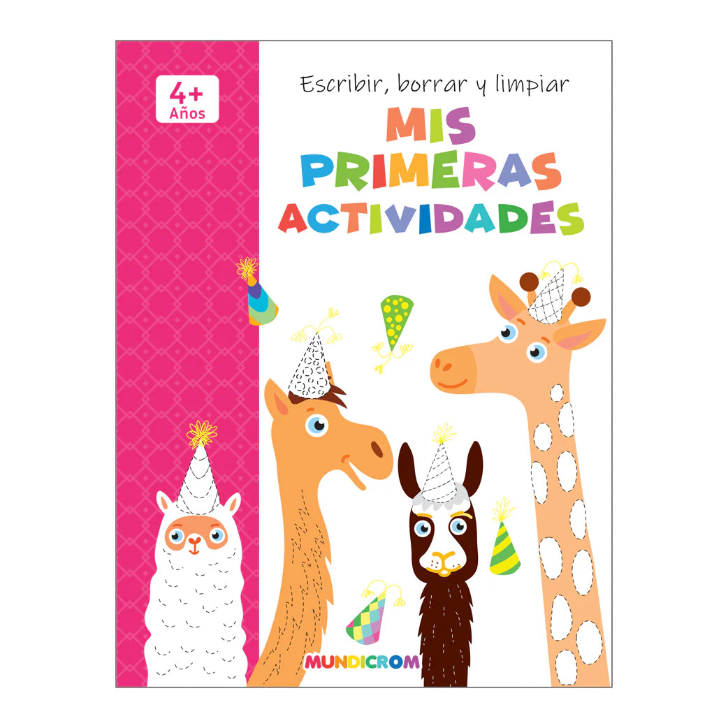Libro Mis Primeras Actividades, Escribe, Borra Y Limpia - Mundicrom