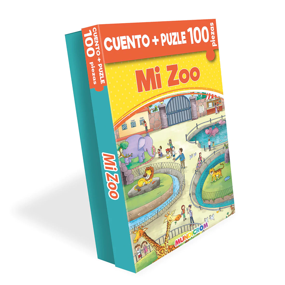 Libro Infantil Cuento Mi Zoo + Puzle 100 Piezas Mundicrom