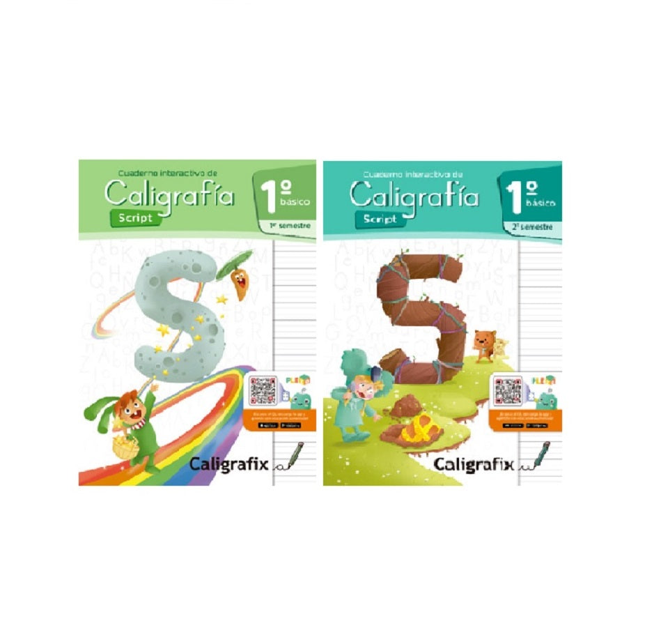 Pack Caligrafix Caligrafia Script 1° Básico 1 Y 2 Semestre – La Princesita