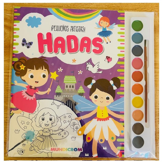 ¡Pequeños Artistas! - Hadas - Libro Pintar con acuarelas - Mundicrom