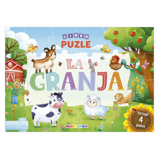 Libro Puzle La Granja, 4 Puzles - Mundicrom
