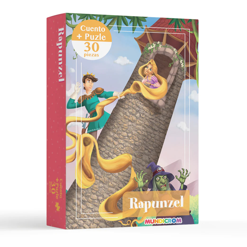 Libro Infantil Cuento Rapunzel + Puzle 30 Piezas Mundicrom