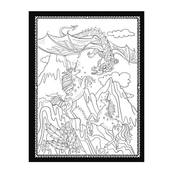 La Sociedad Magica De Los Unicornios, Libro Para Colorear