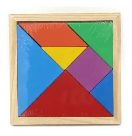 Tangrama Grande Juguete Madera Didactico Montessori