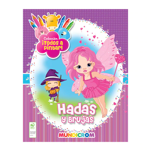Colección Todos A Pintar 4 Libros, Princesas-hadas-castillos-animales - Mundicrom