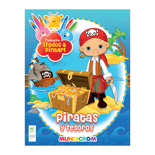 Colección Todos A Pintar 4 Libros: Piratas-dinosaurios-circo-juguetes - Mundicrom