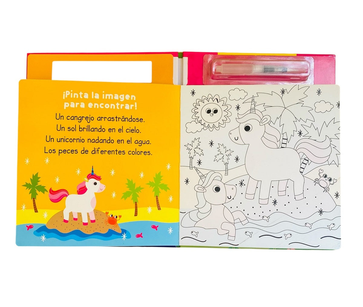 Libro Unicornios Con Pincel - Busca Y Encuentra- Lexus nuevo