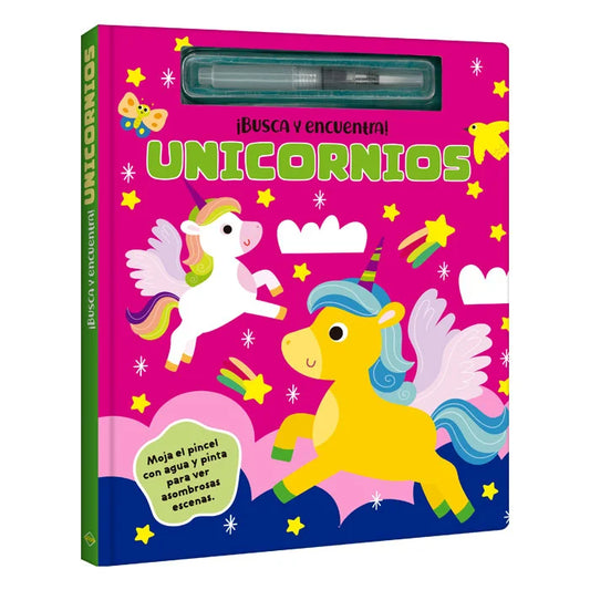 Libro Unicornios Con Pincel - Busca Y Encuentra- Lexus nuevo