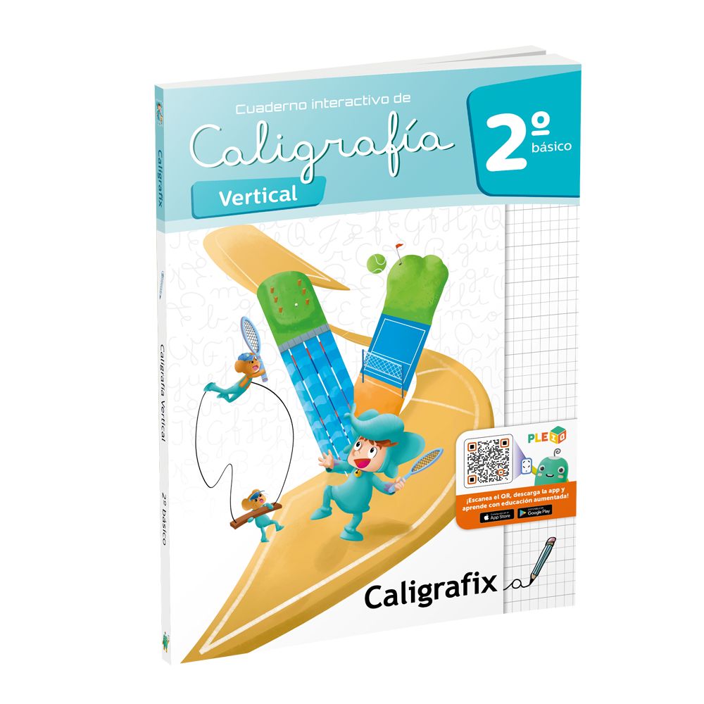 Cuaderno Caligrafia Vertical 2° Básico Edición Actualizada Caligrafix