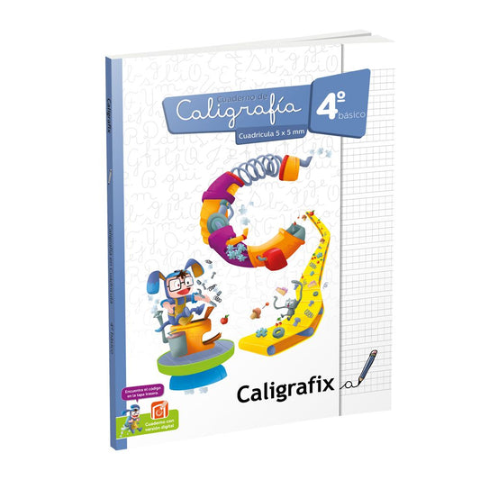 Cuaderno Caligrafia Cuadricula 5mm 4° Básico Edición Actualizada Caligrafix