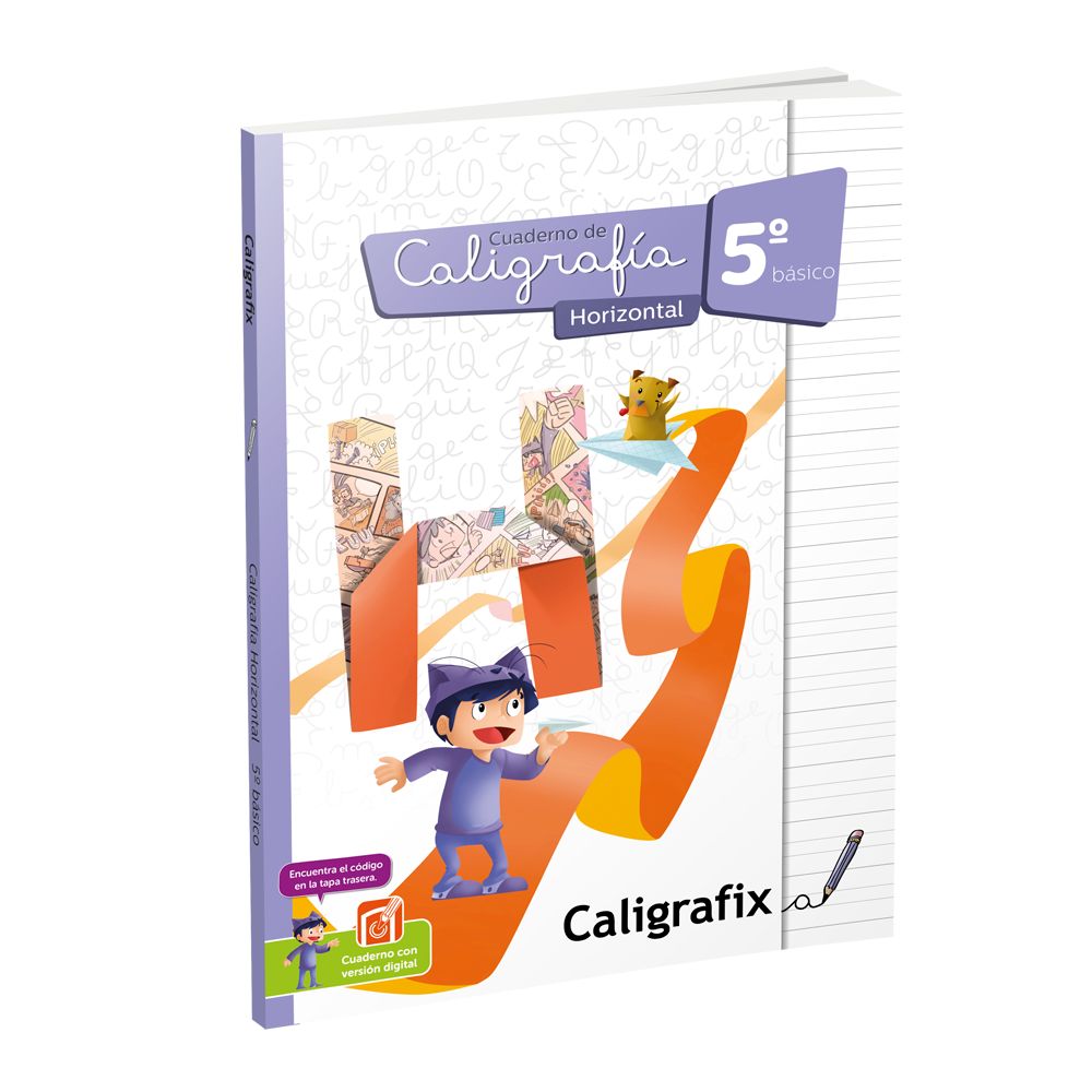 Cuaderno Caligrafia Horizontal 5° Básico Edición Actualizada Caligrafix