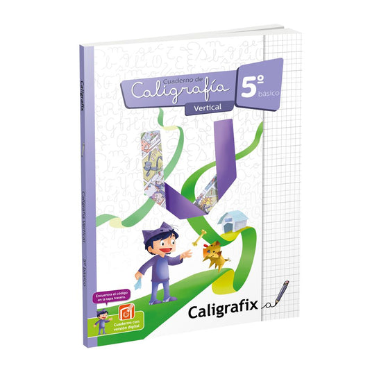 Cuaderno Caligrafia Vertical 5° Básico Edición Actualizada Caligrafix