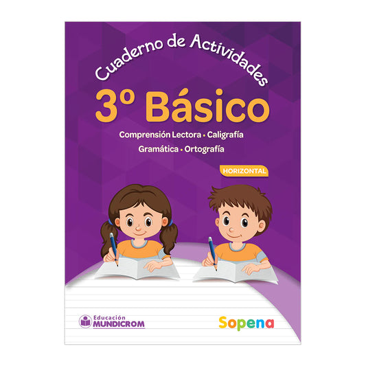 Cuaderno de Actividades 3° Básico Horizontal Sopena